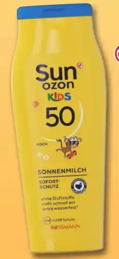 Rossmann Sunozon Sonnenmilch Kids LSF 50 Angebot