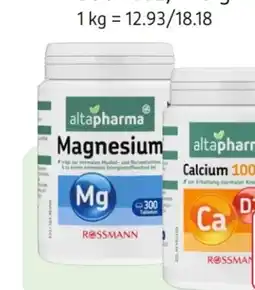 Rossmann Altapharma Magnesium Angebot