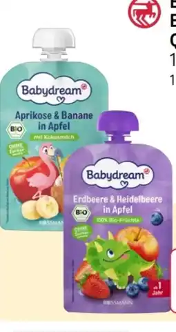 Rossmann Babydream Bio Quetschbeutel Angebot