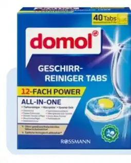 Rossmann Domol GeschirrReiniger Tabs 12-fach Power Angebot
