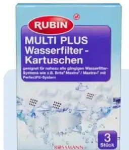 Rossmann Rubin Wasserfilter Kartuschen Multi Plus Angebot