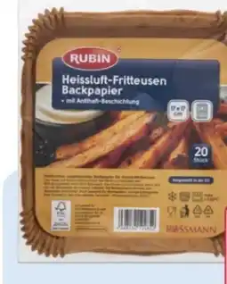 Rossmann Rubin Heissluft-Fritteusen-Papier Angebot