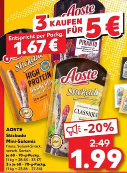 Kaufland Aoste stickado mini-salamis Angebot