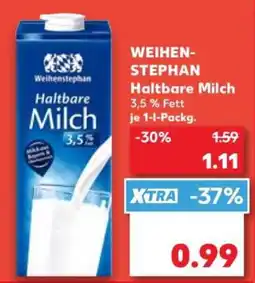 Kaufland Weihenstephan haltbare milch Angebot