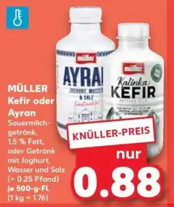 Kaufland Müller kefir oder ayran Angebot
