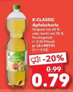 Kaufland K-CLASSIC Apfelschorle Angebot