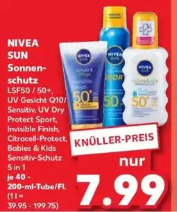 Kaufland Nivea sun sonnenschutz Angebot