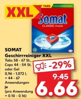 Kaufland SOMAT Geschirrreiniger XXL Angebot