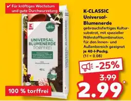 Kaufland K-CLASSIC Universal Blumenerde Angebot