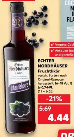 Kaufland Echter Nordhäuser Fruchtlikör Angebot