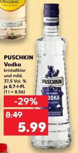 Kaufland Puschkin vodka Angebot
