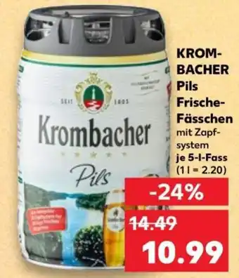 Kaufland Krombacher Pils Frische Fässchen Angebot