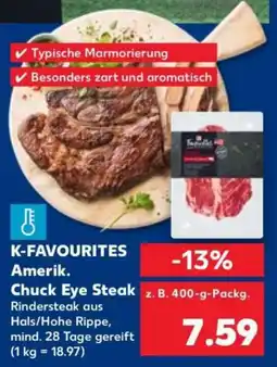 Kaufland K-favourites chuck eye steak Angebot