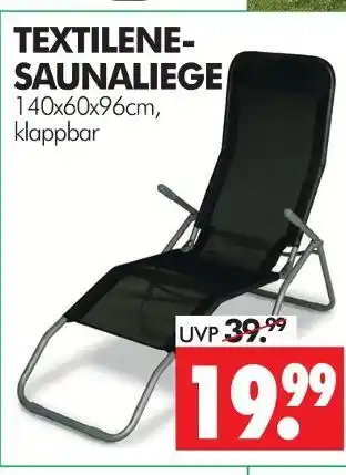 Wreesmann Textilene-saunaliege Angebot