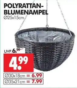 Wreesmann Polyrattan-blumenampel Angebot