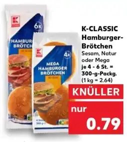 Kaufland K-CLASSIC Hamburger Brötchen Angebot