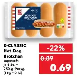 Kaufland K-classic hot-dog brötchen Angebot