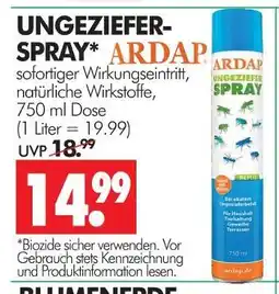 Wreesmann Ardap ungeziefer-spray Angebot