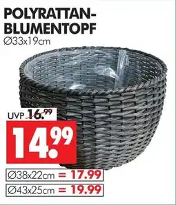 Wreesmann Polyrattan-blumentopf Angebot