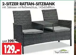 Wreesmann Top garten 2-sitzer rattan-sitzbank Angebot