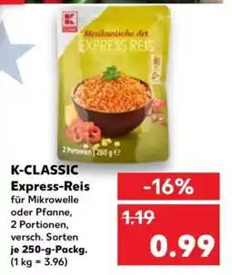 Kaufland K-classic express-reis Angebot