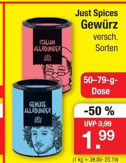 Zimmermann Just spices gewürz Angebot