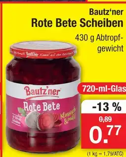 Zimmermann Bautz'ner rote bete scheiben Angebot
