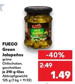 Kaufland Fuego green jalapeños Angebot