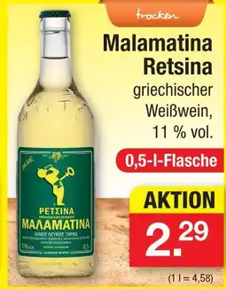Zimmermann Malamatina retsina griechischer weißwein Angebot