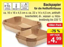 Zimmermann Backpapier Angebot