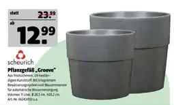 Hagebau Scheurich pflanzgefäß „groove“ Angebot
