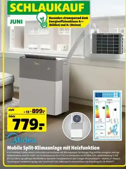 Hagebau Midea mobile split-klimaanlage mit heizfunktion Angebot