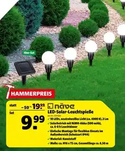 Hagebau Näve led-solar-leuchtspieße Angebot