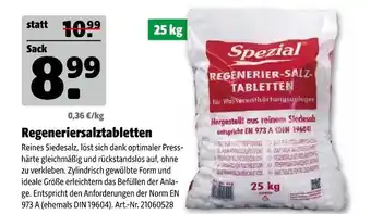 Hagebau Spezial regeneriersalztabletten Angebot