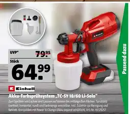 Hagebau Einhell akku-farbsprühsystem „tc-sy 18/60 li-solo“ Angebot