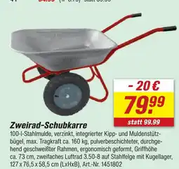 toom Baumarkt Zweirad-schubkarre Angebot