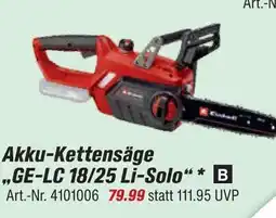 toom Baumarkt Einhell akku-kettensäge Angebot