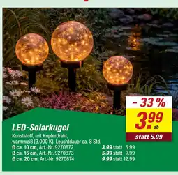 toom Baumarkt Led-solarkugel Angebot