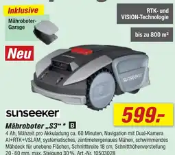 toom Baumarkt Sunseeker mähroboter „s3“ Angebot
