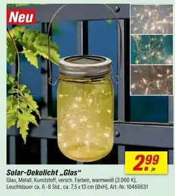 toom Baumarkt Solar-dekolicht glas Angebot