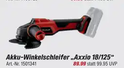 toom Baumarkt Akku-winkelschleifer „axxio 18/125“ Angebot