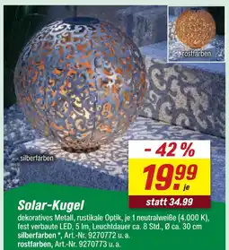 toom Baumarkt Solar-kugel Angebot