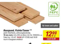 toom Baumarkt Rauspund fichte/tanne Angebot