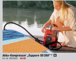 toom Baumarkt Akku-kompressor „suppero 18/380“ Angebot