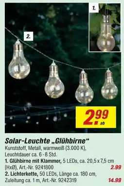 toom Baumarkt Glühbirne mit klammer Angebot