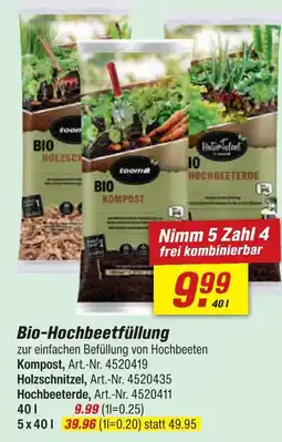 toom Baumarkt Toom bio-hochbeetfüllung Angebot