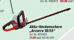 toom Baumarkt Akku-heckenschere „arcurra 18/55“ Angebot