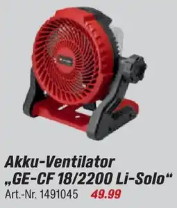 toom Baumarkt Akku-ventilator „ge-cf 18/2200 li-solo“ Angebot