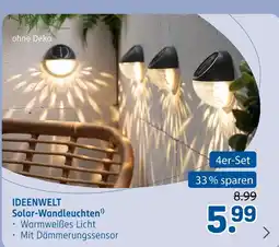 Rossmann Ideenwelt solar-wandleuchten Angebot