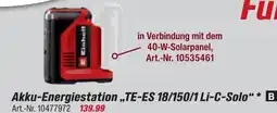 toom Baumarkt Einhell akku-energiestation „te-es 18/150/1 li-c-solo“ Angebot